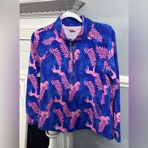 Lilly Pulitzer Skipper Popover Royal Purple Dazzle size medium